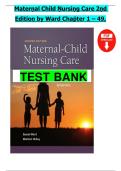 Full Exam Guide for Ward & Hisley&rsquo;s Maternal-Child Nursing Care &lpar;2nd&sol;3rd Edition&rpar; Complete Coverage Verified Question & Answer Sets Myelomeningocele Management &sol; Pediatric Bladder Care &sol; Neonatal Infection &sol; Family-Centered Nursing Updated 2026 Version