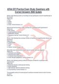 AFAA GFI Practice Exam Study Questions with Correct Answers 2026 Update