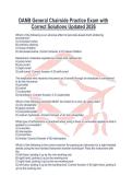 DANB General Chairside Practice Exam with Correct Solutions Updated 2026