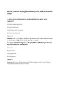 NR 328 &vert; Pediatric Nursing &vert; Exam 2 Study Guide 2026 &vert;Chamberlain&NewLine;College