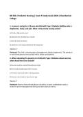 NR 328 &vert; Pediatric Nursing &vert; Exam 2 Study Guide 2026 &vert;Chamberlain&NewLine;College