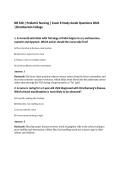 NR 328 &vert; Pediatric Nursing &vert; Exam 8 Study Guide Questions 2026&NewLine;&vert;Chamberlain College