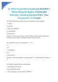 AC-HPAT Exam 2024 Actual Exam 2026&sol;2027 &ndash; Official Blueprint Replica with Detailed Rationales &vert; Random Question Order &vert; Pass Guaranteed &ndash; A&plus; Graded&NewLine;&NewLine;