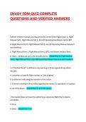 ENVOY FOM QUIZ COMPLETE QUESTIONS AND VERIFIED ANSWERS