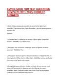 ENVOY INDOC FOM TEST QUESTIONS COMPLETE WITH 100&percnt; CORRECT ANSWERS