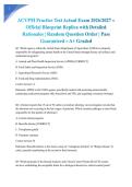 ACVPM Practice Test Actual Exam 2026&sol;2027 &ndash; Official Blueprint Replica with Detailed Rationales &vert; Random Question Order &vert; Pass Guaranteed &ndash; A&plus; Graded&NewLine;&NewLine;