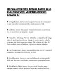 MGT8803 STRATEGY STUDY GUIDE 2026&NewLine;QUESTIONS WITH ANSWERS GRADED A&plus;&NewLine;