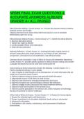 NR599 FINAL EXAM QUESTIONS & ACCURATE ANSWERS ALREADY GRADED A&plus; ALL PASSED