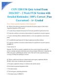CON 1200 U06 Quiz Actual Exam 2026&sol;2027 &ndash; 2 Week FY26 Version with Detailed Rationales &vert; 100&percnt; Correct &vert; Pass Guaranteed &ndash; A&plus; Graded&NewLine;&NewLine;