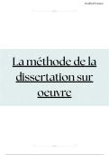 Guide complet de la dissertation sur &oelig;uvre 