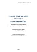 Yoder-Wise Leading and Managing in Canadian Nursing &vert; Nancy Walton &vert; 2025&ndash;2026 Exam Prep Study Guide with Test Bank and Rationales