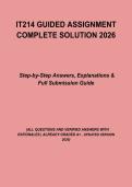 IT214 Guided Assignment &ndash; Study & Solution Guide &vert; Programming Concepts&comma; Solutions & Practice Review &lpar;2026&rpar;