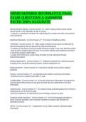 NR599 NURSING INFORMATICS FINAL EXAM QUESTIONS & ANSWERS RATED 100&percnt; ACCURATE