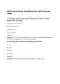 NR 328 Pediatric Nursing&colon; Week 2 Study Guide 2026 &vert;Chamberlain&NewLine;College