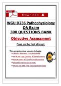 WGU D236 Pathophysiology Exam Questions and Answers Rated A&plus; Assured Success New Update 2026