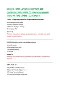 CUSECO EXAM LATEST 2026 UPDATE 100 &NewLine;QUESTIONS AND DETAILED VERIFIED ANSWERS &NewLine;FROM ACTUAL EXAMS TEST GRADE A&plus; 
