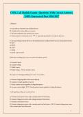 CWB 2 All Module Exams - Questions With Correct Answers - 100&percnt; Guaranteed Pass 2026-2027