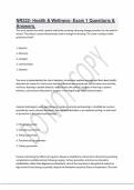 NR222- Health & Wellness- Exam 1 Questions & Answers&period;