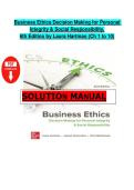 Full Exam Guide for Hartman&rsquo;s Business Ethics&colon; Decision Making for Personal Integrity & Social Responsibility &lpar;6th Edition&rpar; Complete Coverage Verified Question & Answer Sets Ethical Decision-Making Models &sol; Corporate Social Responsibility &sol; Workplace Priv