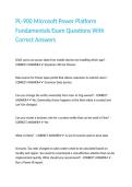 PL-900 Microsoft Power Platform Fundamentals Exam Questions With Correct Answers
