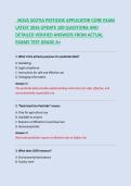NOVA SCOTIA PESTICIDE APPLICATOR CORE EXAM &NewLine;LATEST 2026 UPDATE 100 QUESTIONS AND &NewLine;DETAILED VERIFIED ANSWERS FROM ACTUAL &NewLine;EXAMS TEST GRADE A&plus; 