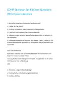 CDMP Question Set -3 Exam Questions With Correct Answers 