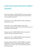 CDMP EXAM QUESTIONS WITH CORRECT ANSWERS