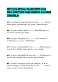 MISY 5325 EXAMS SET 2026 FULL&NewLine;SOLUTION VIEW AHEAD QUESTIONS AND&NewLine;ANSWERS GRADED A&plus;&NewLine;