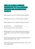 MMSC 407 CLINICAL CHEMISTRY ACTUAL&NewLine;EXAM PAPER 2026 FULL QUESTIONS AND&NewLine;CORRECT ANSWERS GRADED A&plus;