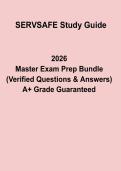 ServSafe Certification Exam Study Guide & Practice Questions PDF