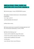 MMSC436 EXAM 1 MIDTERM TEST 2026&NewLine;QUESTIONS WITH ANSWERS GRADED A&plus;&NewLine;