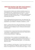 EOPA Exam Questions with 100&percnt; Correct Answers &vert; Latest Version 2026 &vert; Expert Verified 
