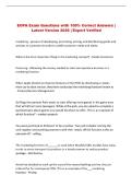 EOPA Exam Questions with 100&percnt; Correct Answers &vert; Latest Version 2026 &vert; Expert Verified 