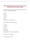 EOPA Exam Questions with 100&percnt; Correct Answers &vert; Latest Version 2026 &vert; Expert Verified 