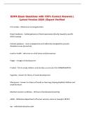 EOPA Exam Questions with 100&percnt; Correct Answers &vert; Latest Version 2026 &vert; Expert Verified 