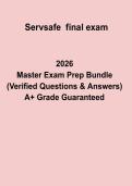 ServSafe Exam Questions and Answers Study Guide PDF