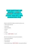 NCC Electronic Fetal Monitoring Certification EXAM QUESTIONS AND VERIFIED CORRECT ANSWERS GRADED A&plus; -LATEST 2026-2027- 100- GUARANTEED PASS&period;docx&NewLine;&NewLine;