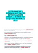 NCC Practice Test 9 QUESTIONS AND VERIFIED CORRECT ANSWERS GRADED A&plus; -LATEST 2026-2027- 100- GUARANTEED PASS&period;docx&NewLine;&NewLine;