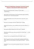 Football Exam Questions with 100&percnt; Correct Answers &vert; Latest Version 2026 &vert; Expert Verified 