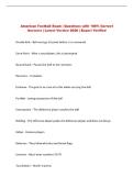 Football Exam Questions with 100&percnt; Correct Answers &vert; Latest Version 2026 &vert; Expert Verified 