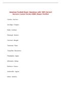Football Exam Questions with 100&percnt; Correct Answers &vert; Latest Version 2026 &vert; Expert Verified 