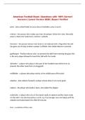 Football Exam Questions with 100&percnt; Correct Answers &vert; Latest Version 2026 &vert; Expert Verified 