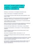 FITZ EXIT EXAM QUESTIONS & CORRECT ANSWERS PASSED ALREADY GRADED A&plus;