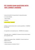 FST COURSE EXAM QUESTIONS WITH 100&percnt; CORRECT ANSWERS