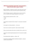 FSRT   Exam Questions with 100&percnt; Correct Answers &vert; Latest Version 2026 &vert; Expert Verified 