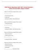 FSRT   Exam Questions with 100&percnt; Correct Answers &vert; Latest Version 2026 &vert; Expert Verified 