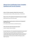 Wound Care Certification Exam Complete Questions and Correct Answers&vert; Latest Update 2026&sol;27&vert; Guaranteed Pass