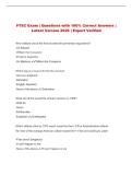 FTEC Exam Questions with 100&percnt; Correct Answers &vert; Latest Version 2026 &vert; Expert Verified 