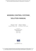 Modern Control Systems 11th Ed Solution Manual &ndash; Dorf & Bishop&NewLine;&NewLine;