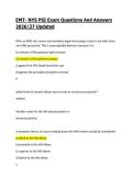 EMT- NYS PSI Exam Questions And Answers&NewLine;2026&sol;27 Updated